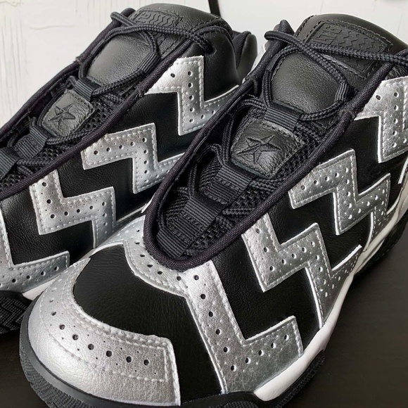 Converse, Black and Silver Sneakers - Picture 11 of 13